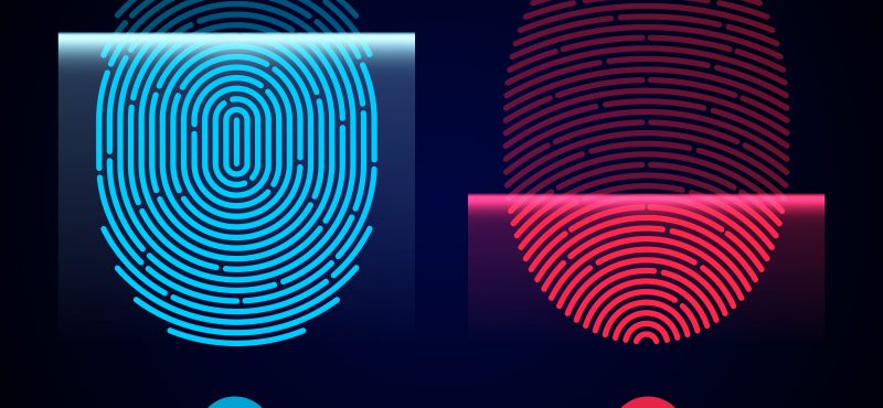 Fingerprint biometric fingerprint authentication in a wearable
