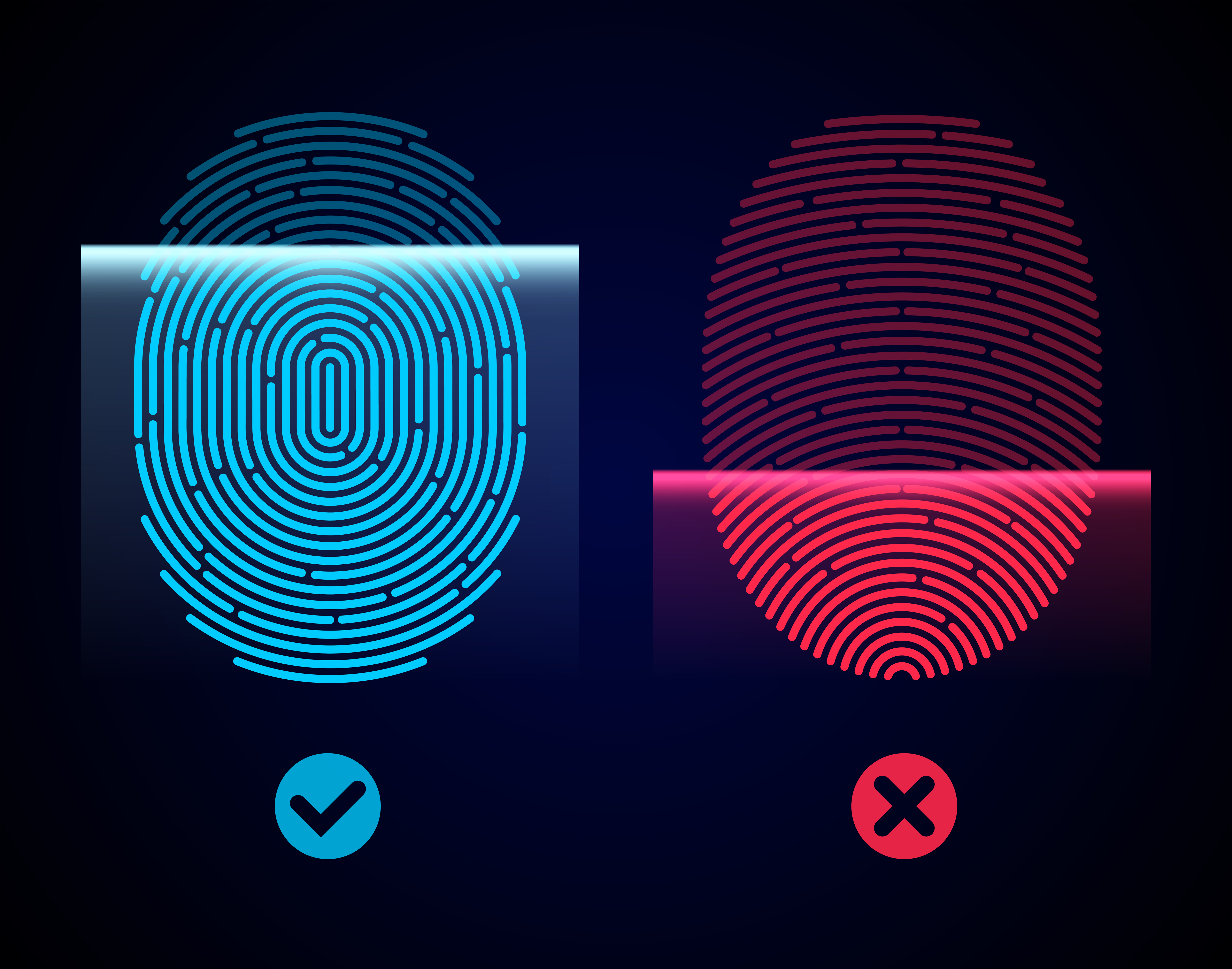 biometric fingerprint authentication in a wearable